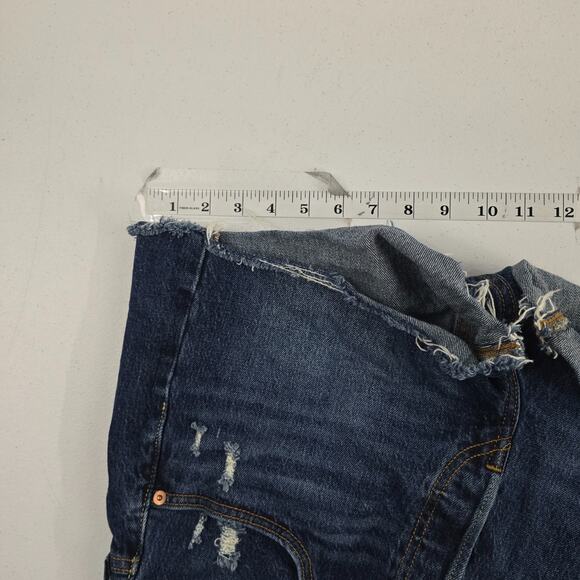 Levi's 501 shorts womens denim size 30 blue 6474 - Picture 6 of 11